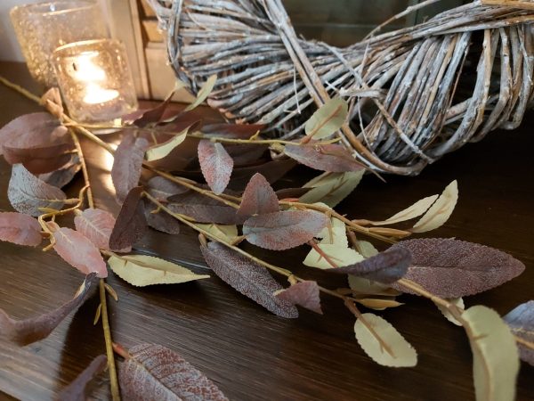 Brynxz - Wilg twijg - Salix kunstplant - Groen-paars - 102cm