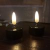 Countryfield - Set Led theelichten met timer - Zwart - D.3.8 H.4cm