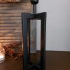 Light & Living - Lampvoet Mace - Metaal - Mat zwart - D.15 H.35cm