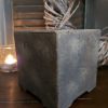 Bloempot van steen - Bruin - D.13 H.13cm - Mansion Atmosphere
