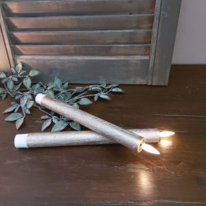 Led dinerkaars - Set 2 stuks - Champagne - D.2 H.24cm - Mansion Atmosphere