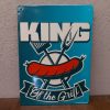 Metalen wandbord - King of the grill