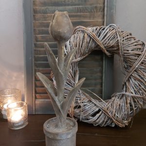Aardewerk Tulp in pot - H.37cm - Mansion Atmosphere
