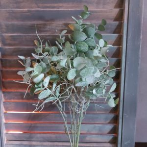 Groene eucalyptus kunstplant met rond blad, van het merk Brynxz.