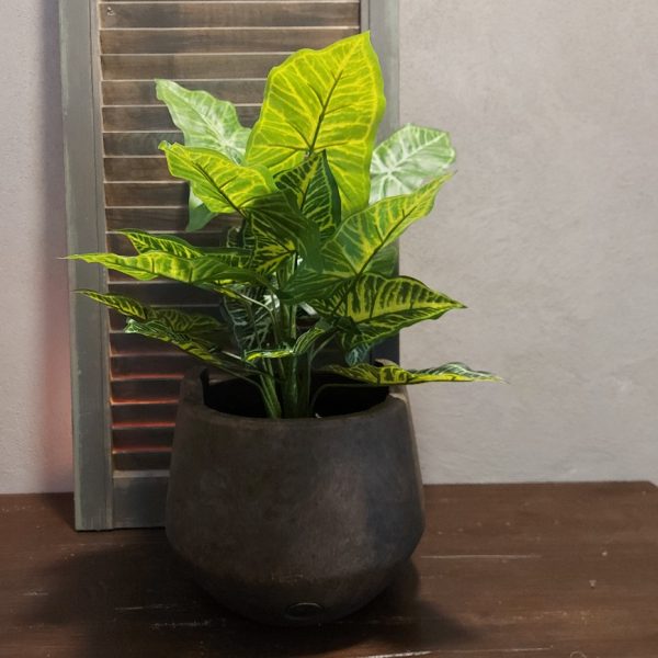 Bloempot van aardewerk in een donker bruine kleur, van het merk Brynxz uit de serie Majestic Brown.
