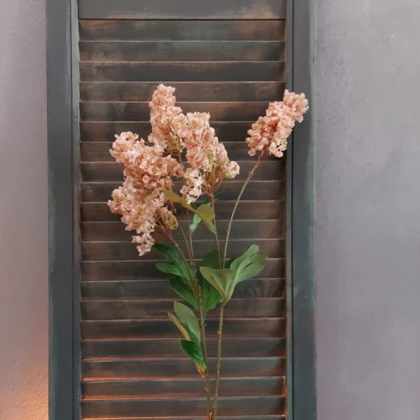 Pluimhortensia kunstbloem met 5 bloemtrossen in een zacht roze kleur, van het merk Brynxz.