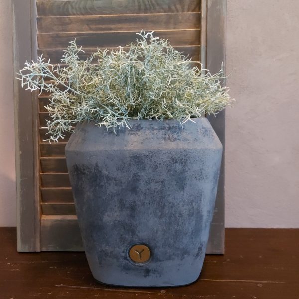 Brynxz - Bloempot ovaal S - Stone Black - H.25cm - Afbeelding 2