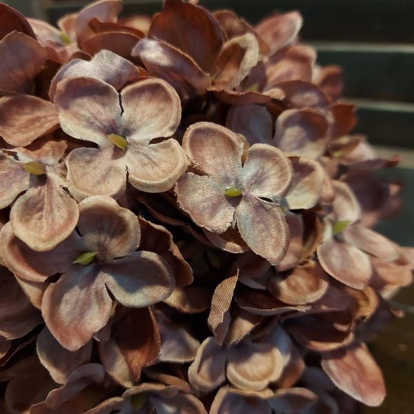 Countryfield - Zijdenbloem hortensia - Oud roze - L.48cm - Afbeelding 4