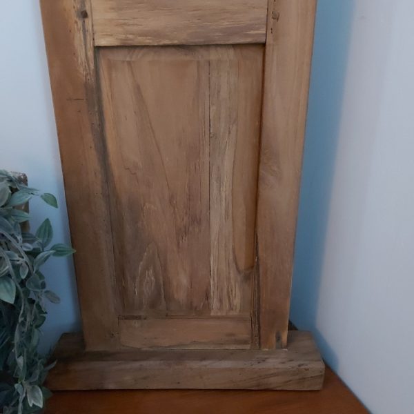 Louvre luik met een paneel van 95 cm hoog, gemaakt van Mangohout.