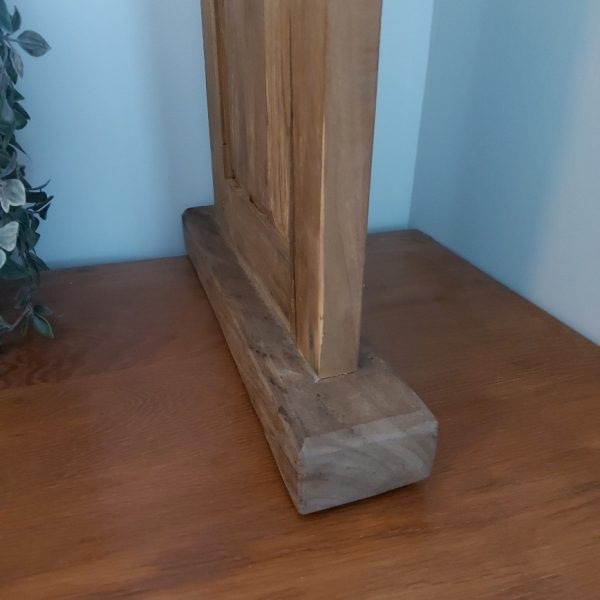 Louvre luik met een paneel van 95 cm hoog, gemaakt van Mangohout.