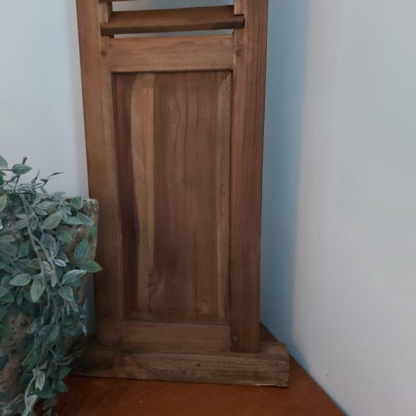 Louvre luik met een paneel van 115 cm hoog, gemaakt van Mangohout.