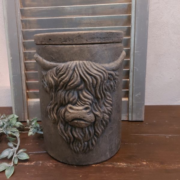 Pot van aardewerk met deksel in een warm bruine kleur. Van het merk Brynxz uit de serie Majestic Brown.