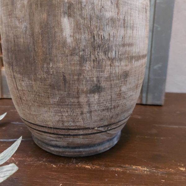 Nepalese pot met deksel 34 cm hoog