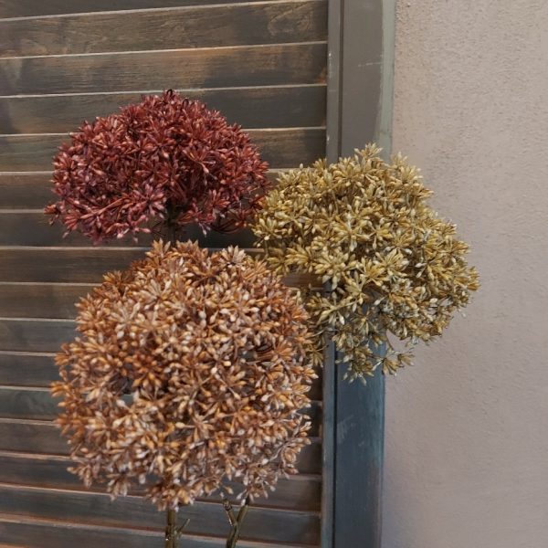 Leverkruid kunstbloem voordeel set met drie kleuren bloemen, van het merk Countryfield.
