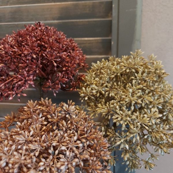 Leverkruid kunstbloem voordeel set met drie kleuren bloemen, van het merk Countryfield.