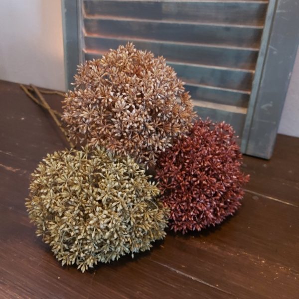Leverkruid kunstbloem voordeel set met drie kleuren bloemen, van het merk Countryfield.