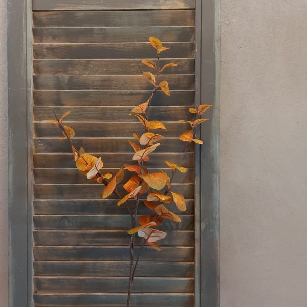 Eucalyptus kunsttak met rond blad in herfstkleuren van het merk Countryfield.