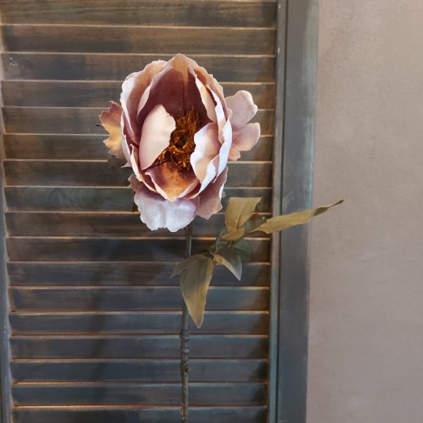 Pioenroos zijdenbloem in een oudroze kleur van het merk Countryfield.