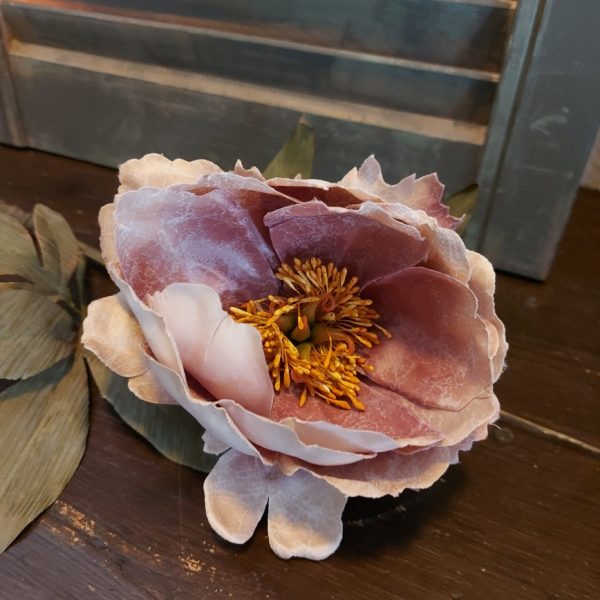 Pioenroos zijdenbloem in een oudroze kleur van het merk Countryfield.