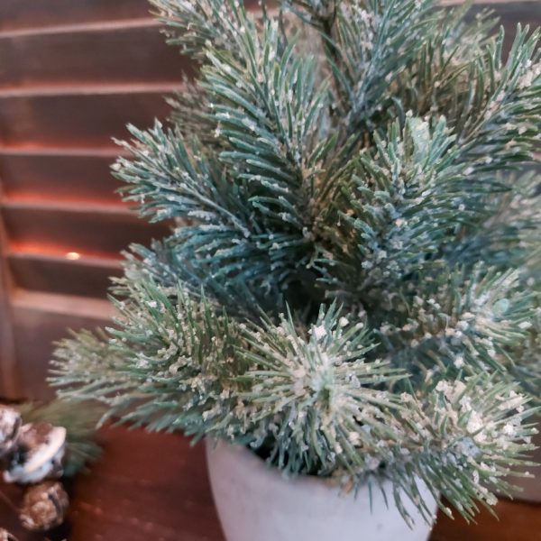 Countryfield - Kunstkerstboom in pot - H.27cm - Afbeelding 3