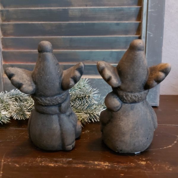 Set van decoratieve hertjes van aardewerk in een warm bruine kleur, van het merk Brynxz uit de serie Majestic Brown.