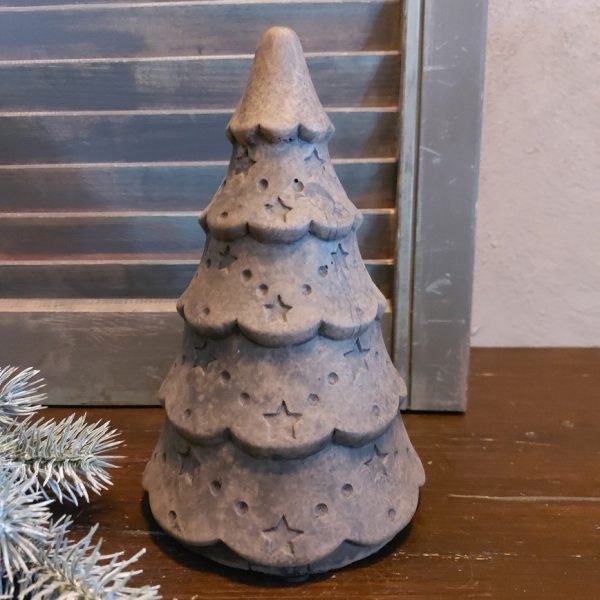 Kerstboom van aardewerk in een warm bruine gemêleerde kleur, van het merk Brynxz uit de serie Majestic Brown.