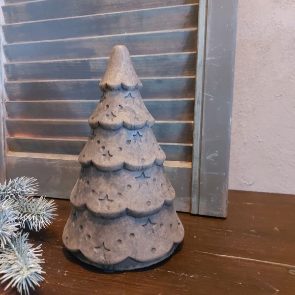 Kerstboom van aardewerk in een warm bruine gemêleerde kleur, van het merk Brynxz uit de serie Majestic Brown.