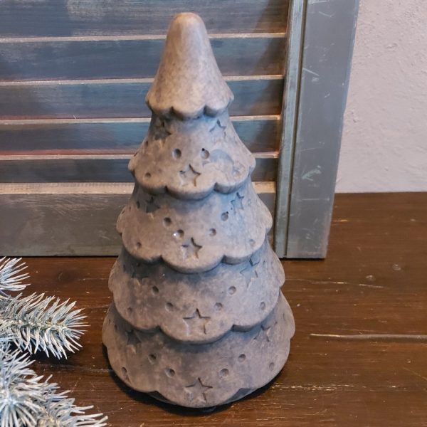 Kerstboom van aardewerk in een warm bruine gemêleerde kleur, van het merk Brynxz uit de serie Majestic Brown.