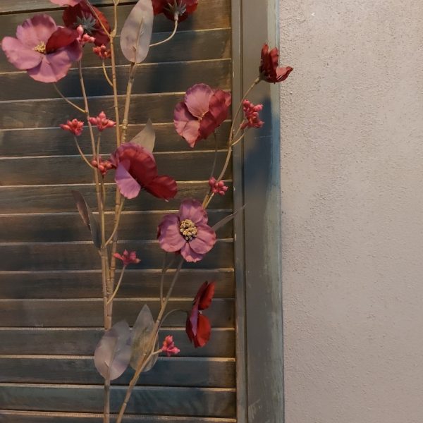 Hibiscus kunstbloem in een donker rode kleur van het merk Sylxz van Brynxz.