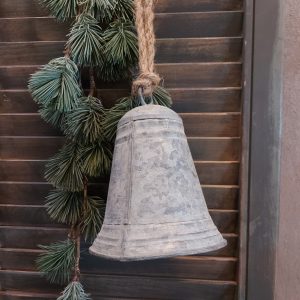 Bel van zink, kerstklok van het merk Countryfield.