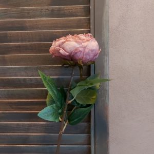 Pioenroos kunstbloem in een oud roze kleur van het merk Sylxz van Brynxz.