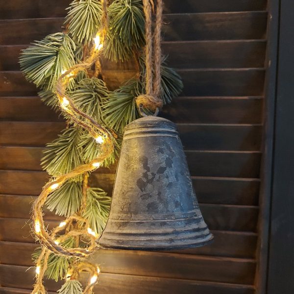 Bel van zink, kerstklok van het merk Countryfield.