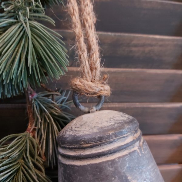 Bel van zink, kerstklok van het merk Countryfield.