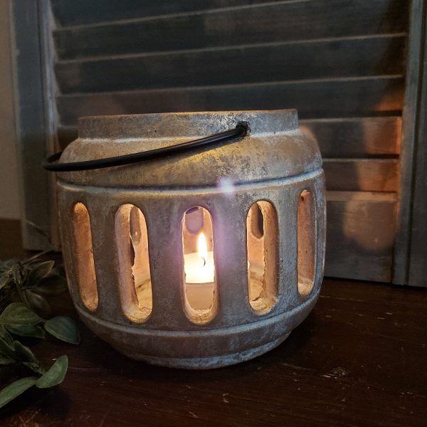 Sfeerlicht van aardewerk in zachte kleurtinten, van het merk Brynxz uit de serie Jewel.