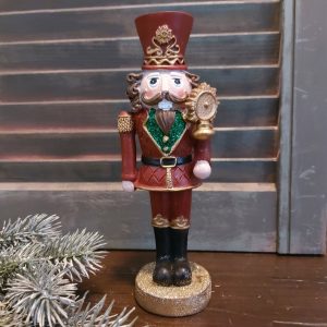 Notenkraker kerstdecoratie van aardewerk met een scepter, van het merk Mansion Atmosphere.