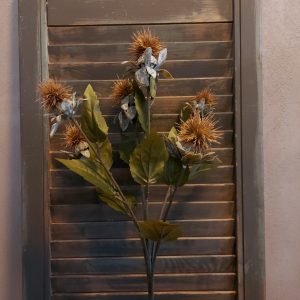 Distel kunstbloem met bloemen in een bruine kleur van het merk Brynxz.