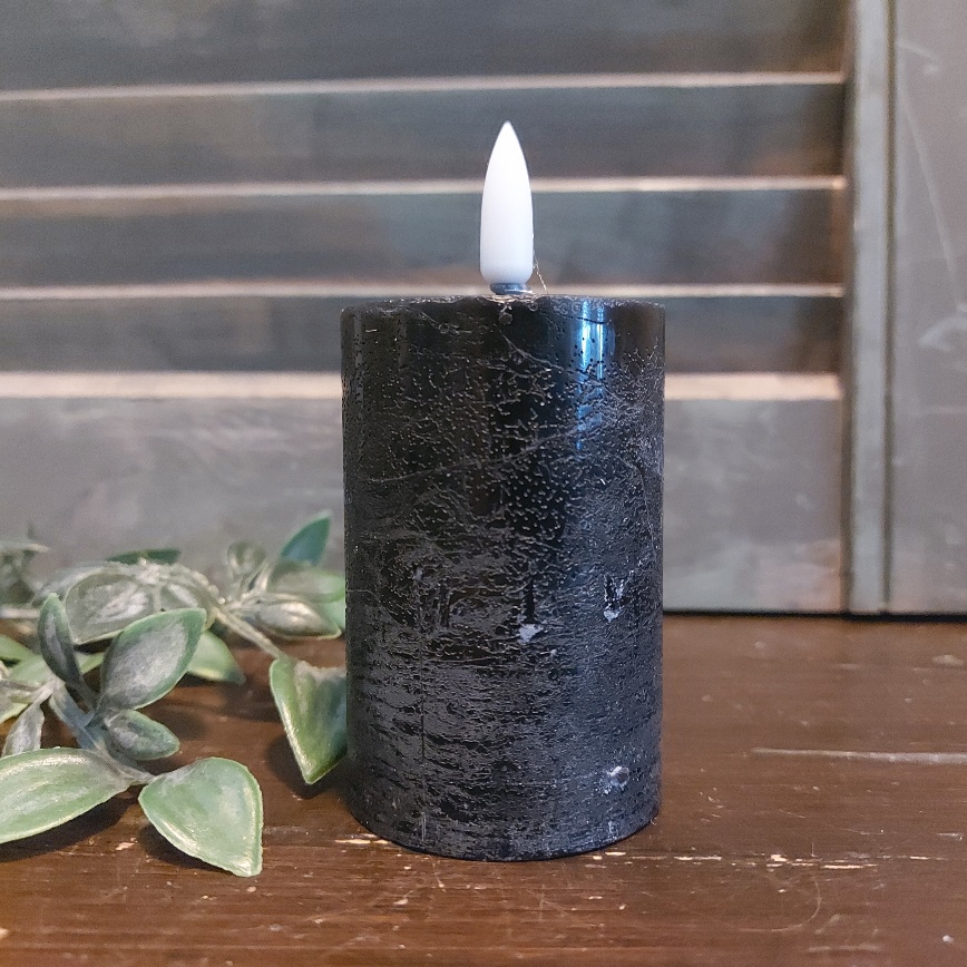 LED stompkaars met timer in van 5 cm doorsnede in een zwarte kleur, van het merk Countryfield.