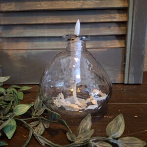 Olielamp met led vlam op timer, van het merk Countryfield.