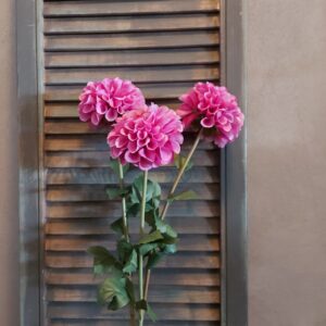Dahlia kunstbloem met 'real touch' bloemen in een fuchsia roze kleur, van het merk Sylxz.