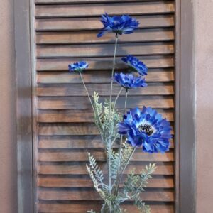 Korenbloem kunstbloem met bloemen in een donker blauwe kleur, van het merk Sylxz.