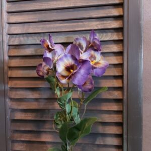 Viooltje kunstbloem met 'real touch' bloemen in een paarse kleur, van het merk Sylxz.