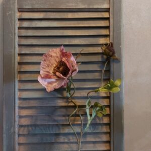 Papaver kunstbloem in een donker oud roze kleur, van het merk Countryfield.