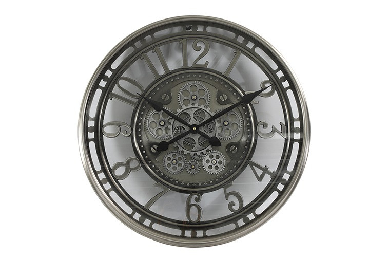 Countryfield radarklok met tandwielen. Mooie wandklok 50cm