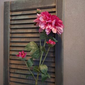 Dahlia kunstbloem met bloemen in een fuchsia roze kleur, van het merk Sylxz.