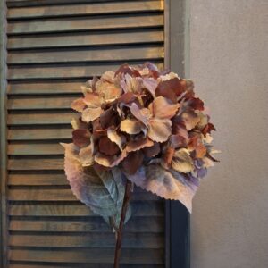 Hortensia kunstbloem in naturel kleurtinten van het merk Sylxz.