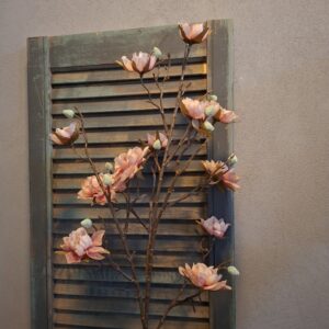 Azalea kunstbloem met bloemen in een oudroze kleur, van het merk Sylxz.